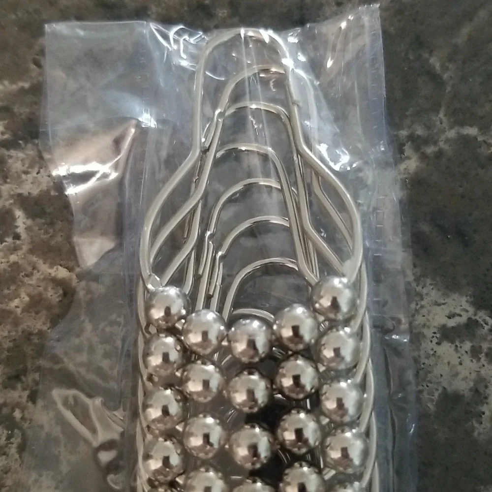 5/$25 Set of 12 Shower Curtain Rod Hooks